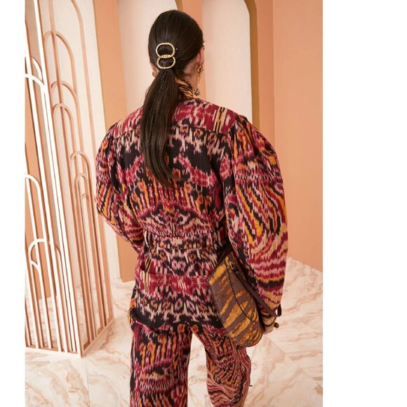 Ulla Johnson Mahagony Nayeli Ikat Jumpsuit - Picture 5 of 16
